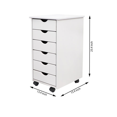 Rebrilliant 6 Drawer Rolling Storage Chest & Reviews Wayfair